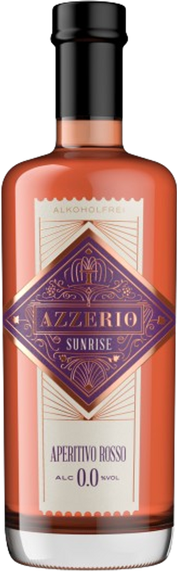 Bottiglia di Sunrise Aperitivo Rosso 0.0% AZZERIO di Azzerio