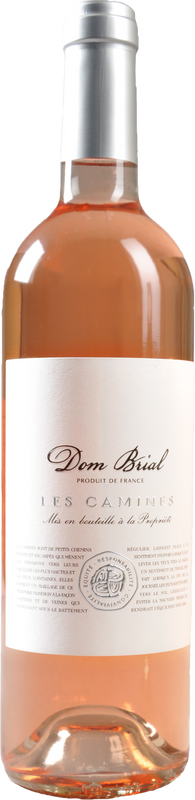 Bottiglia di Les Camines Rosé Vignobles Dom Brial Côtes Catalanes di Vignobles Dom Brial