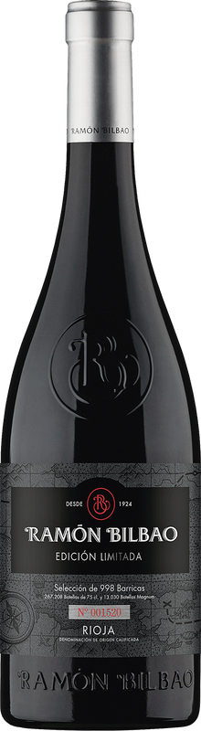 Bottiglia di Rioja Edicion Limitada DOCa di Ramon Bilbao