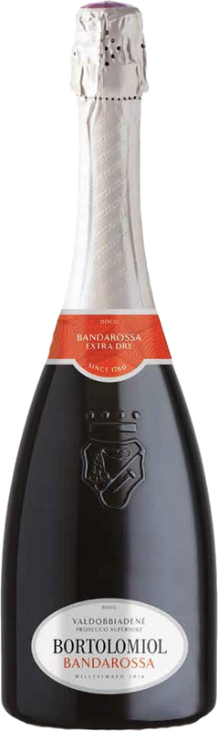 Bottiglia di Bandarossa Prosecco Valdobbiadene DOCG Millesimato extra dry di Bortolomiol