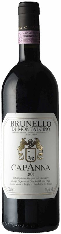 Bottle of Brunello di Montalcino DOCG from Capanna