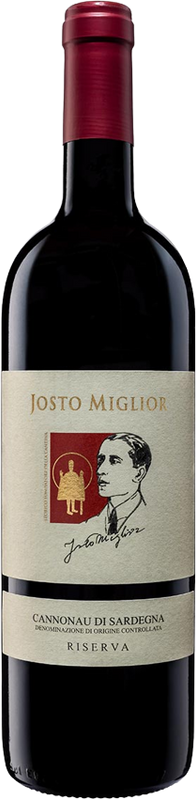 Bottle of Josto Migli Cannonau di Sardegna DOC Riserva from Jerzu Antichi Poderi