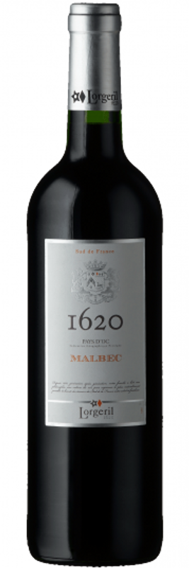 Bottle of 1620 Malbec from Domaine de Lorgeril