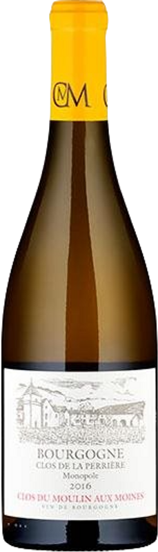 Bottiglia di Bourgogne Blanc Clos de la Perrière Monopole AOP di Clos du Moulin aux Moines