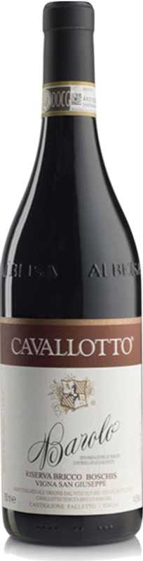 Bouteille de Barolo riserva cru Bricco Boschis vigna San Giuseppe DOC de Tenuta Vitivinicola Cavallotto