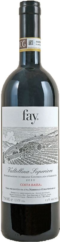 Bottle of Costa Bassa DOCG Valtellina Superiore from Fay