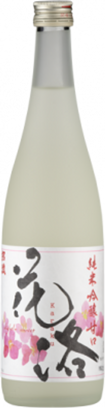 Flasche Karaku Amakuchi Sake von Shotoku
