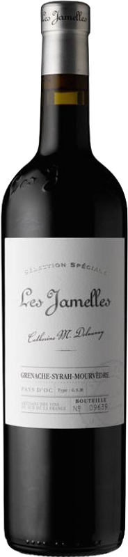 Bouteille de Grenache Syrah Mourvedre Vin de Pays d'Oc Selection Speciale de Les Jamelles