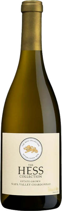 Bottle of Chardonnay Napa Valley from The Hess Collection Winery