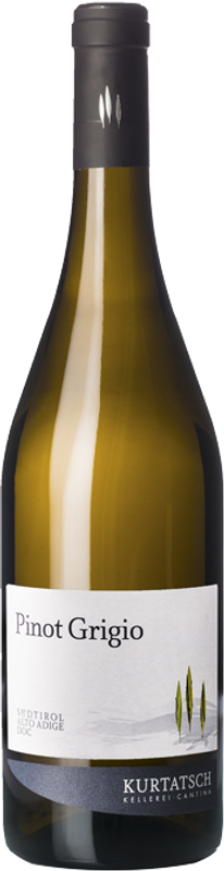Bottiglia di Kurtatsch Südtiroler Pinot Grigio di Kellerei Kurtatsch