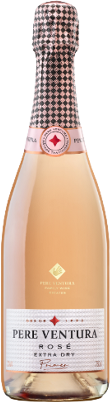 Bottle of Cava Primer Rosé Extra Dry from Cavas Pere Ventura