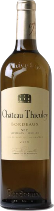 Bouteille de Château Thieuley Blanc Bordeaux AOC de Château Thieuley