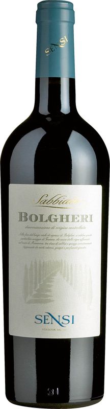 Bottiglia di Bolgheri DOC Sabbiato di Sensi