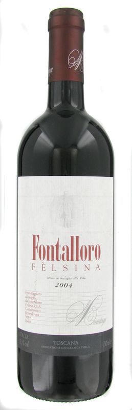 Bottle of Fontalloro from Fattoria di Felsina