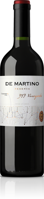Bouteille de Carmenere Reserva 347 Vineyards de De Martino