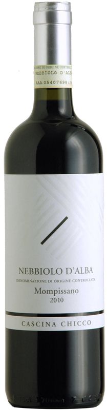 Bouteille de Nebbiolo d'Alba DOC Mompissano de Cascina Chicco