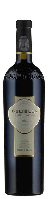 Bottiglia di Nero d'Avola "Deliella" Sicilia IGT di Feudo Principi di Butera