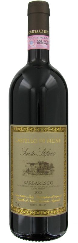 Bouteille de Barbaresco DOCG Santo Stefano de Castello di Neive