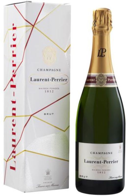 Bottiglia di Champagne Laurent-Perrier La Cuvee in Geschenkverpackung di Laurent-Perrier