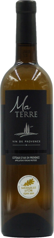 Bottiglia di Ma Terre Blanc AOP Coteaux d'Aix-en-Provence di Les Vignerons du Roy René