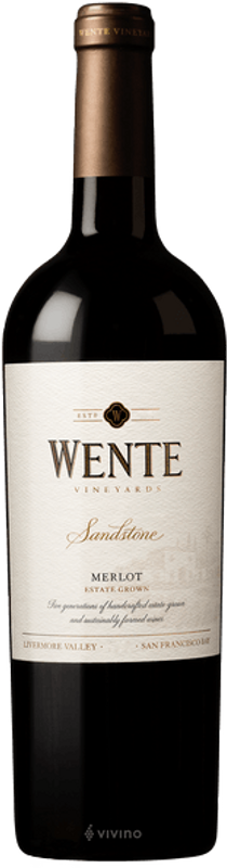 Flasche Sandstone Merlot von Wente Vineyards