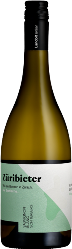 Flasche Züribieter Sauvignon Blanc Schiterberg AOC von Landolt Weine