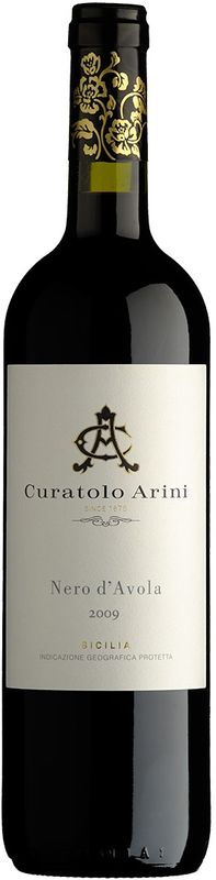 Bottle of Nero d'Avola IGP from Curatolo Arini