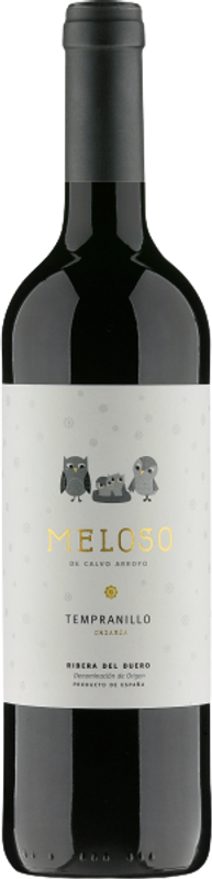 Bottle of Meloso Tempranillo Crianza Ribera del Duero DO from Bodegas Arrocal