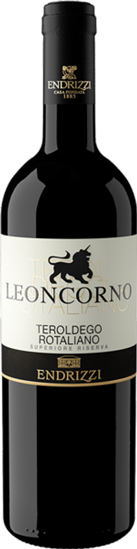 Flasche Endrizzi Leoncorno Teroldego Rotaliano Rotaliano Superiore Riserva DOC von Serpaia di Endrizzi