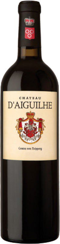 Bottiglia di Seigneurs d'Aiguilhe 2ème Vin Castillon Côtes de Bordeaux di Château d'Aiguilhe