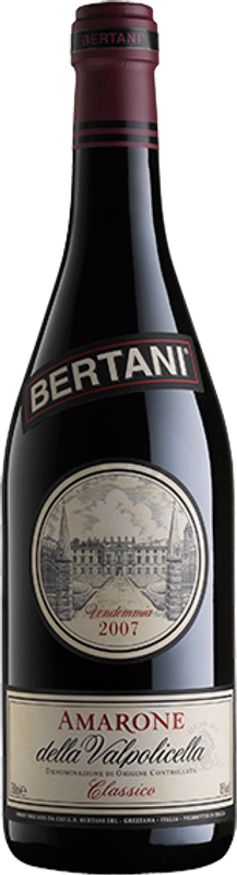 Bottiglia di Amarone dV DOC Classico di Bertani