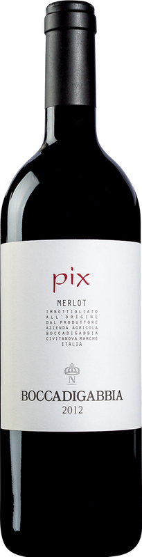 Bouteille de PIX Merlot IGT de Boccadigabbia