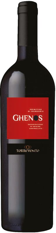 Flasche Ghenos Primitivo di Manduria DOC rosso von Torrevento