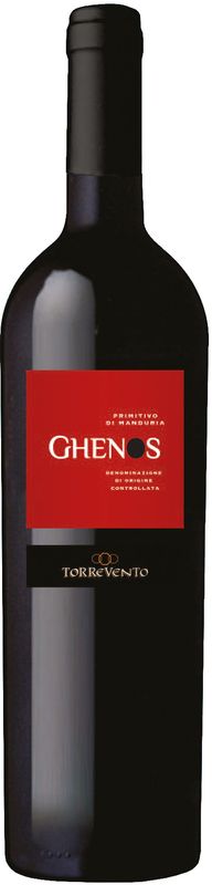 Bouteille de Ghenos Primitivo di Manduria DOC rosso de Torrevento