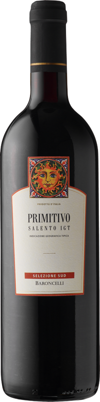 Bottle of Primitivo Salento IGT Selezione Sud from Baroncelli