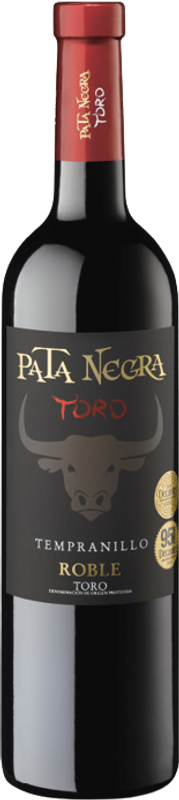 Bottiglia di Pata Negra Fauna Roble Toro DO di Garcia Carrion