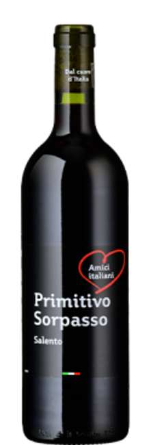 Image of Cantine di Ora Amici Italiani Primitivo Sorpasso Puglia IGT - 50cl - Apulien, Italien bei Flaschenpost.ch