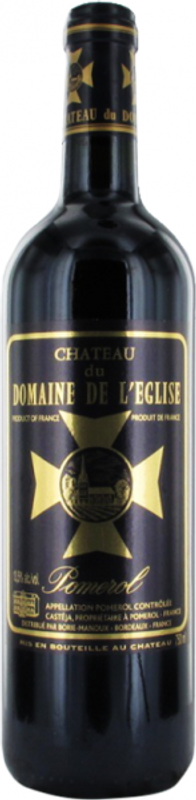 Bouteille de Chateau du Domaine de L'Eglise Pomerol AOC de Château du Domaine de L'Eglise