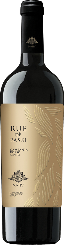 Bottle of Campania Rosso Amabile IGP Rue de Passi from Societa Agricola Nativ