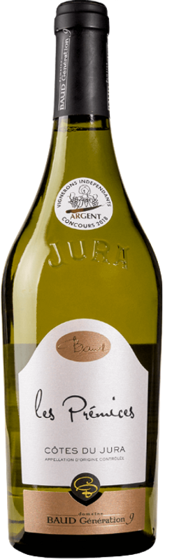 Bottiglia di Chardonnay Les Prémices Côtes du Jura di Domaine Baud