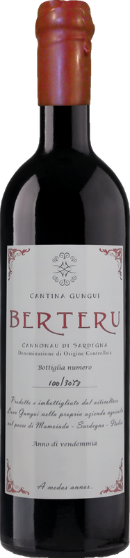 Bottiglia di Berteru DOC di Cantina Gungui