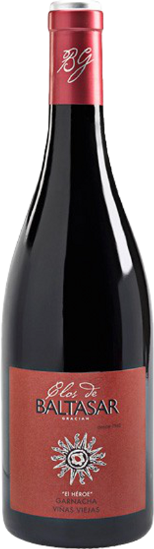 Bottiglia di El Héroe Baltasar viñas viejas Garnacha DO di San Alejandro