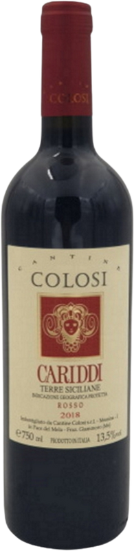 Bottle of Cariddi rosso Nero d'Avola IGP from Colosi