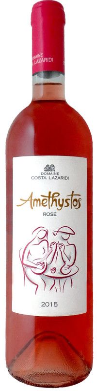 Bottle of Amethystos Rose PGI Drama from Domaine Costa Lazaridi