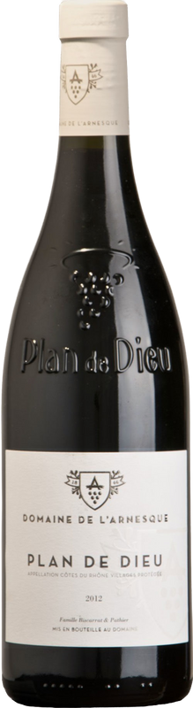 Flasche Plan de Dieu Côtes du Rhône Villages AOP von Domaine de l'Arnèsque