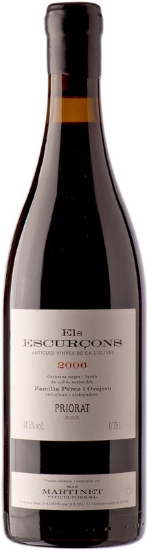 Bottle of Els Escurcons from Bodegas Mas Martinet