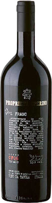 Bouteille de L'Franc Vino Rosso Italiano de Proprietà Sperino