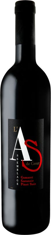 Bottiglia di As de Coeur Assemblage de cepages rouges AOC Vaud di Cave de Jolimont