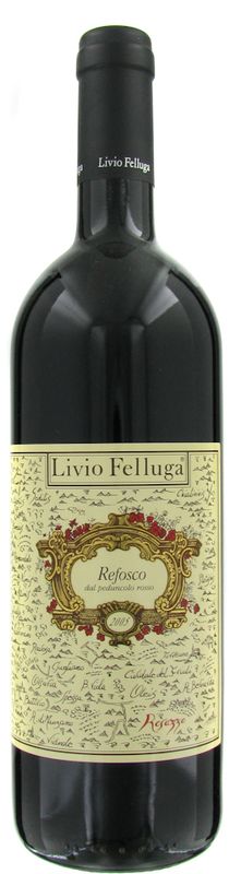 Bouteille de Refosco dal Peduncolo Rosso DOC COF de Livio Felluga