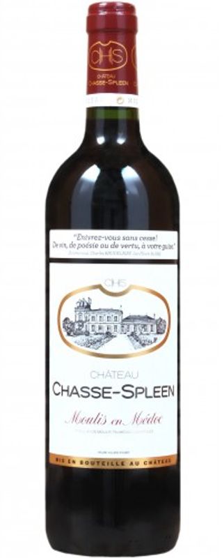 Bottiglia di Chateau Chasse-Spleen Cru Bourgeois Exceptionnel Moulis AOC di Château Chasse Spleen